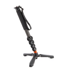 3 Legged Thing Alana Carbon Fibre Travel-Friendly Monopod (with DOCZ2 - foot stabiliser for monopods)