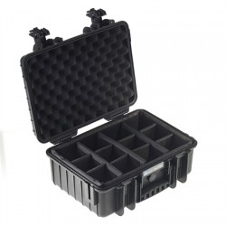 B&W outdoor.cases type 4000 (black / divider)