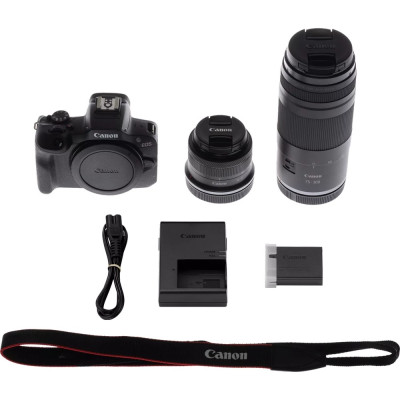 Canon EOS R100 (with RF-S 18-45mm F4.5-6.3 IS STM Lens + RF 75-300mm Lens)