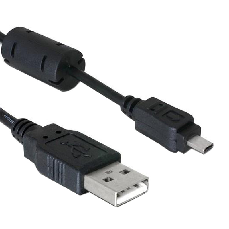 Caruba USB 2.0 | A Male - Mini Male 8-pin (UC-E6 for Nikon) | 2 meter Caruba USB 2.0 | A Male - Mini Male 8-pin (UC-E6 for Nikon) | 2 meter
