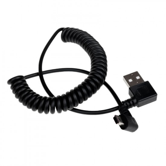 Caruba USB 2.0 | A Male Angled - Mini Male Angled (Coiled)