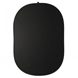 Caruba Foldable Background Black / White 150x200cm (inc Clip Stand) 
