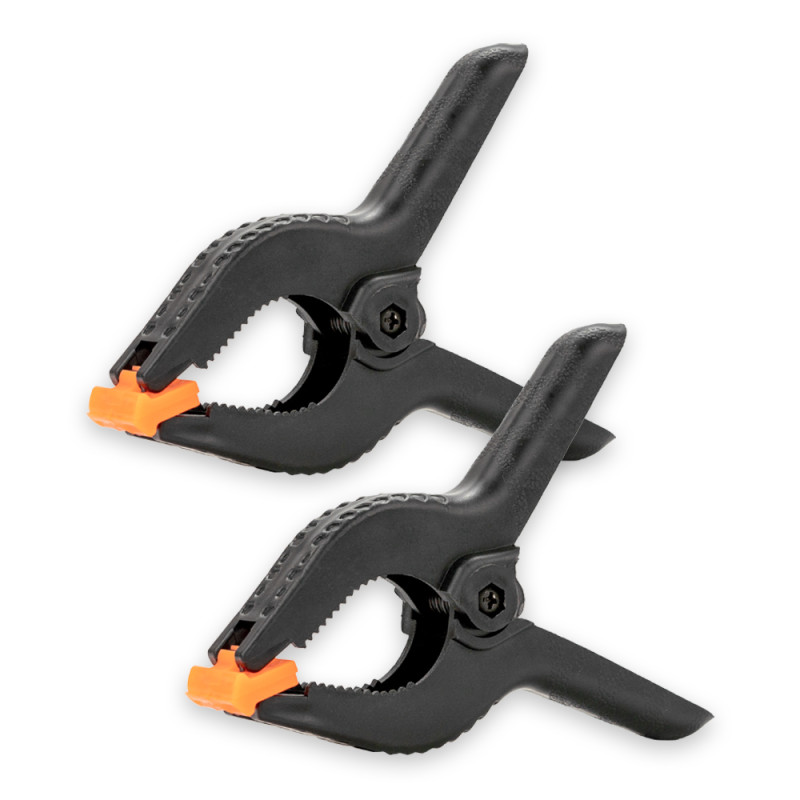 Caruba Background Clamp Black/Orange Large (2 pieces)