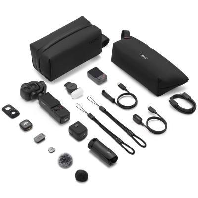 DJI OSMO Pocket 4P Dual-Lens Gimbal Camera (Vlog Combo)(Black)