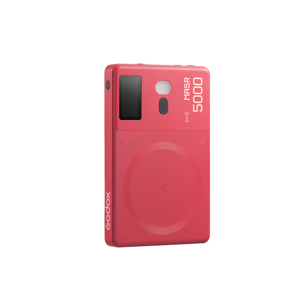 Godox MA5R Mobile Power Bank & RGB LED Light Red