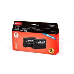 Hahnel Canon LP-E12 Replacement Battery Twin Pack