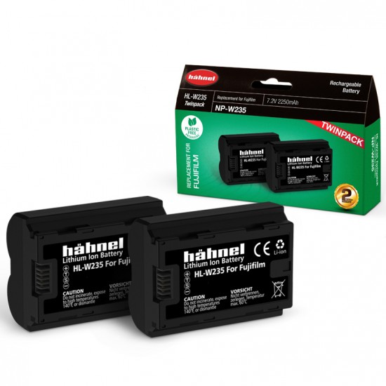 Hahnel Fuji NP-W235 Replacement Battery (Twin Pack)