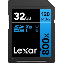 Lexar 32GB SDHC UHS-I 800x Pro