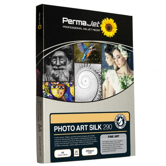 PermaJet Photo Art Silk 290gsm Inkjet Paper A4 25 Sheets