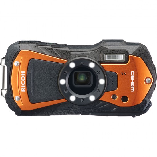 Ricoh WG-80 Orange (Tough Digital Camera)