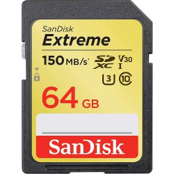 SanDisk Extreme 64GB memory card SDXC UHS-I Class 10