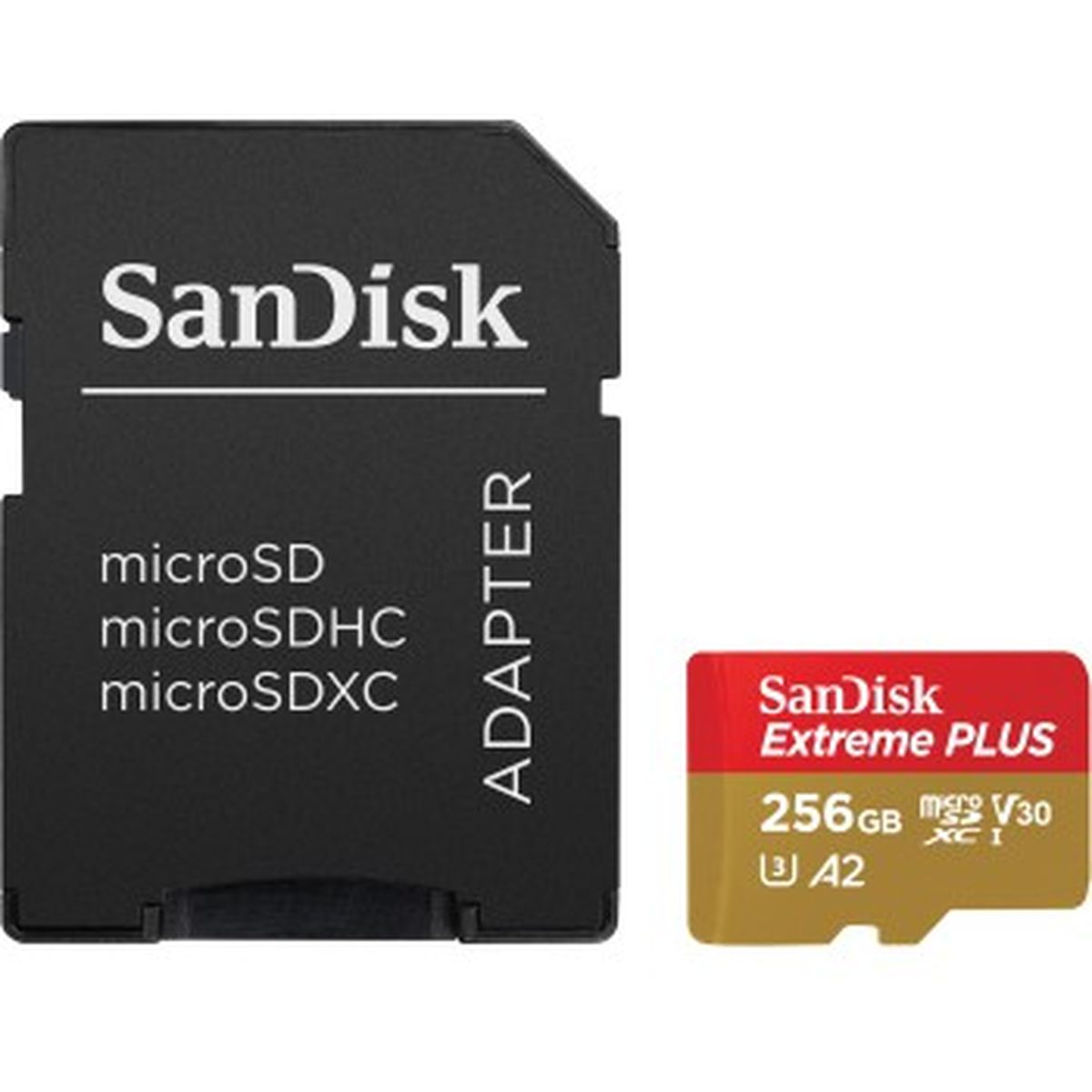 SanDisk Extreme Plus MicroSDXC 256GB+SD Adapter