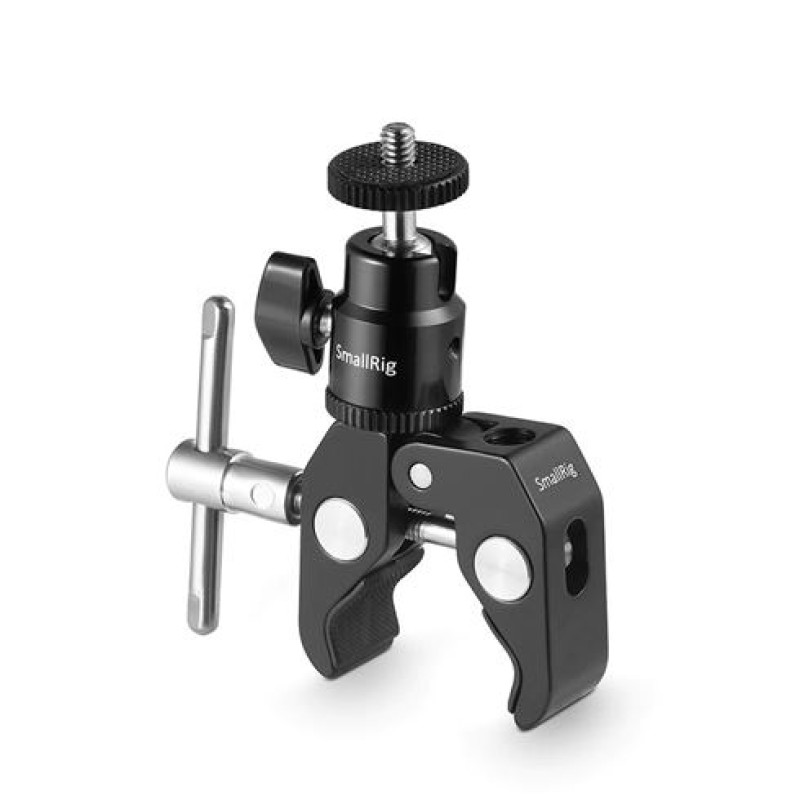 SmallRig 1124 Clamp Mount V1 with Ball Head Mount and Cool Clamp