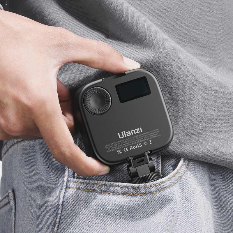 Ulanzi U60 RGB Pocket light with U-mount Black Ulanzi U60 RGB Pocket light with U-mount Black