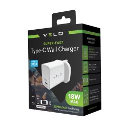Veld Super-Fast Type-C 18W Wall Charger (VH18BW)