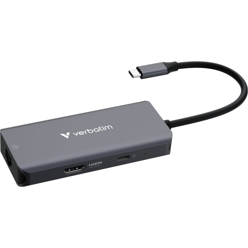 Verbatim 32157 USB-C Essentials Multiport Hub 6 Port w/ RJ45