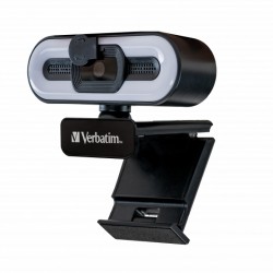 Verbatim Webcam with Microphone and Light Autofocus (Full HD 1080p AWC-02)