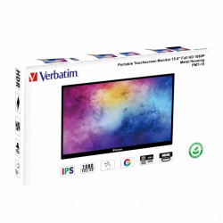 Verbatim Portable Touchscreen Monitor 15.6” Full HD 1080p – PMT-15