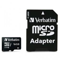 Verbatim 16GB Micro SDHC Card Including Adapter